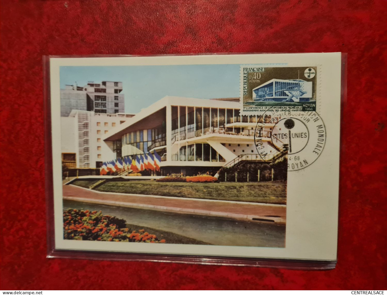 FDC 1968 MAXI  ROYAN CONFERENCE DE COOPERATION MONDIALE - 1960-1969