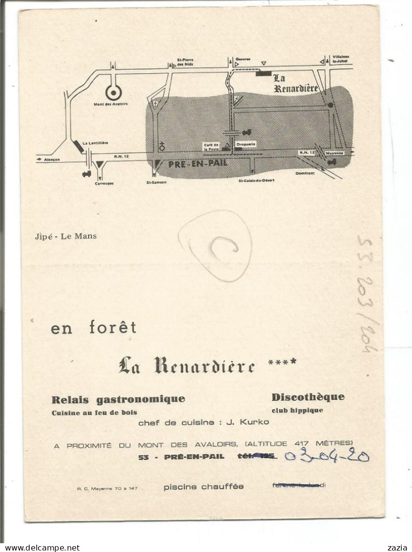 53.203 / La Renardiére - PRE EN PAIL - Pre En Pail