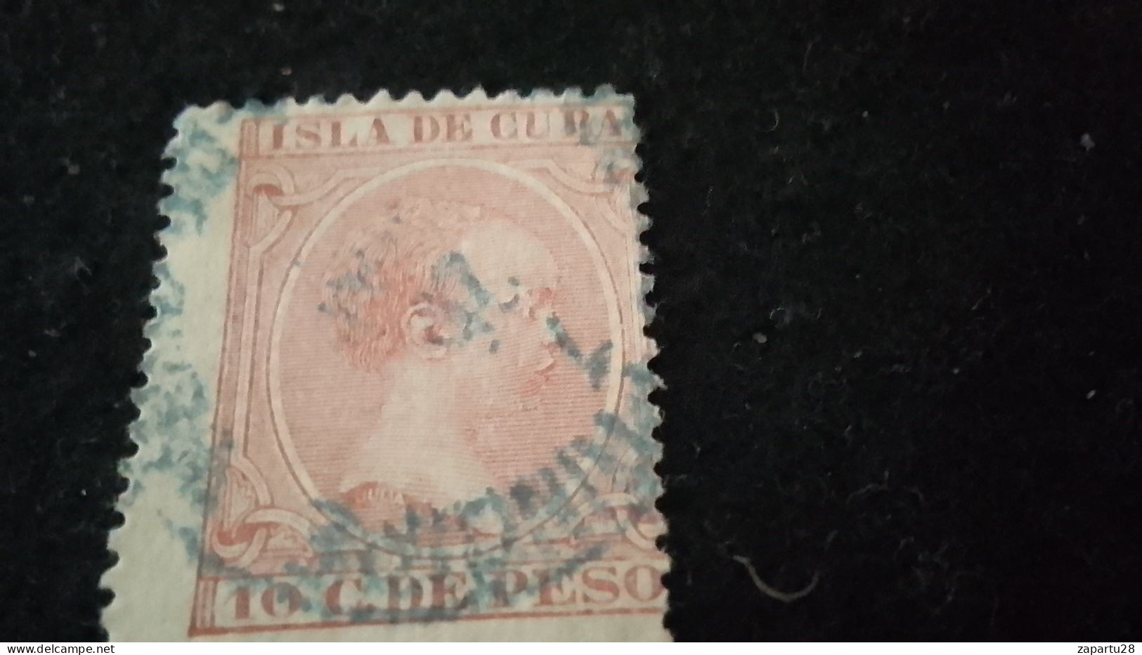 CUBA- İSPANYOL KUBASI--  10 C  DE PESO     DAMGALI - Andere & Zonder Classificatie