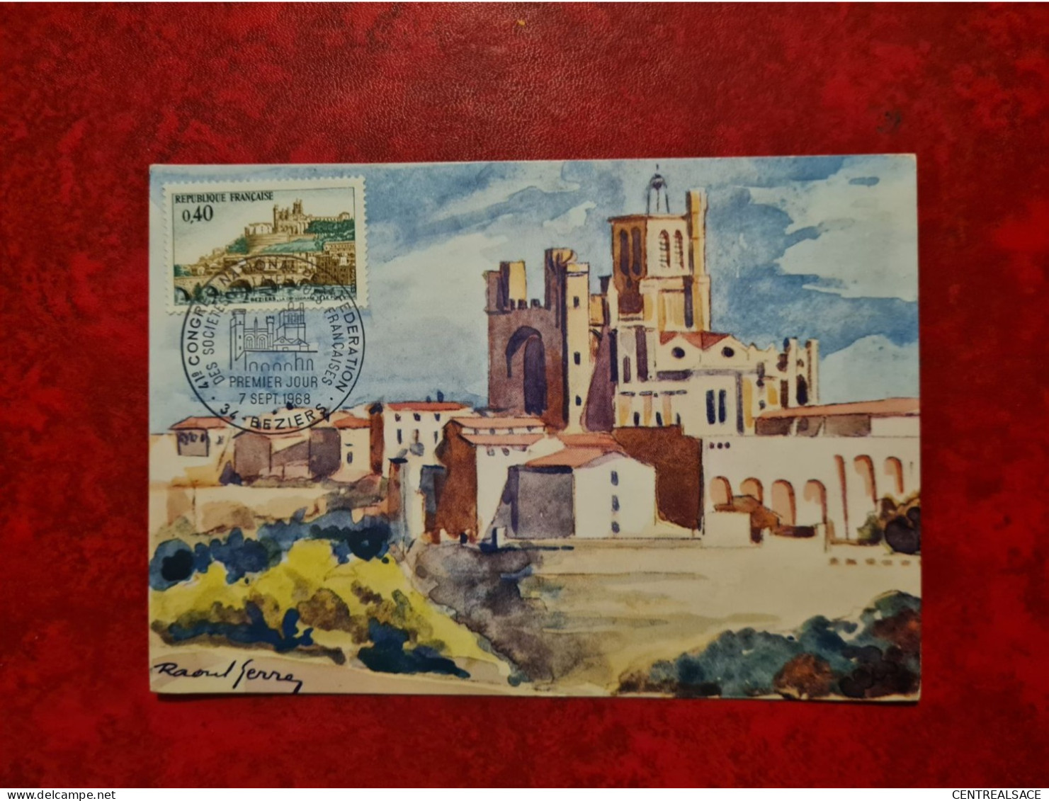 FDC 1968 MAXI  BEZIERS EGLISE ST NAZAIRE CONGRES FFAP - 1960-1969