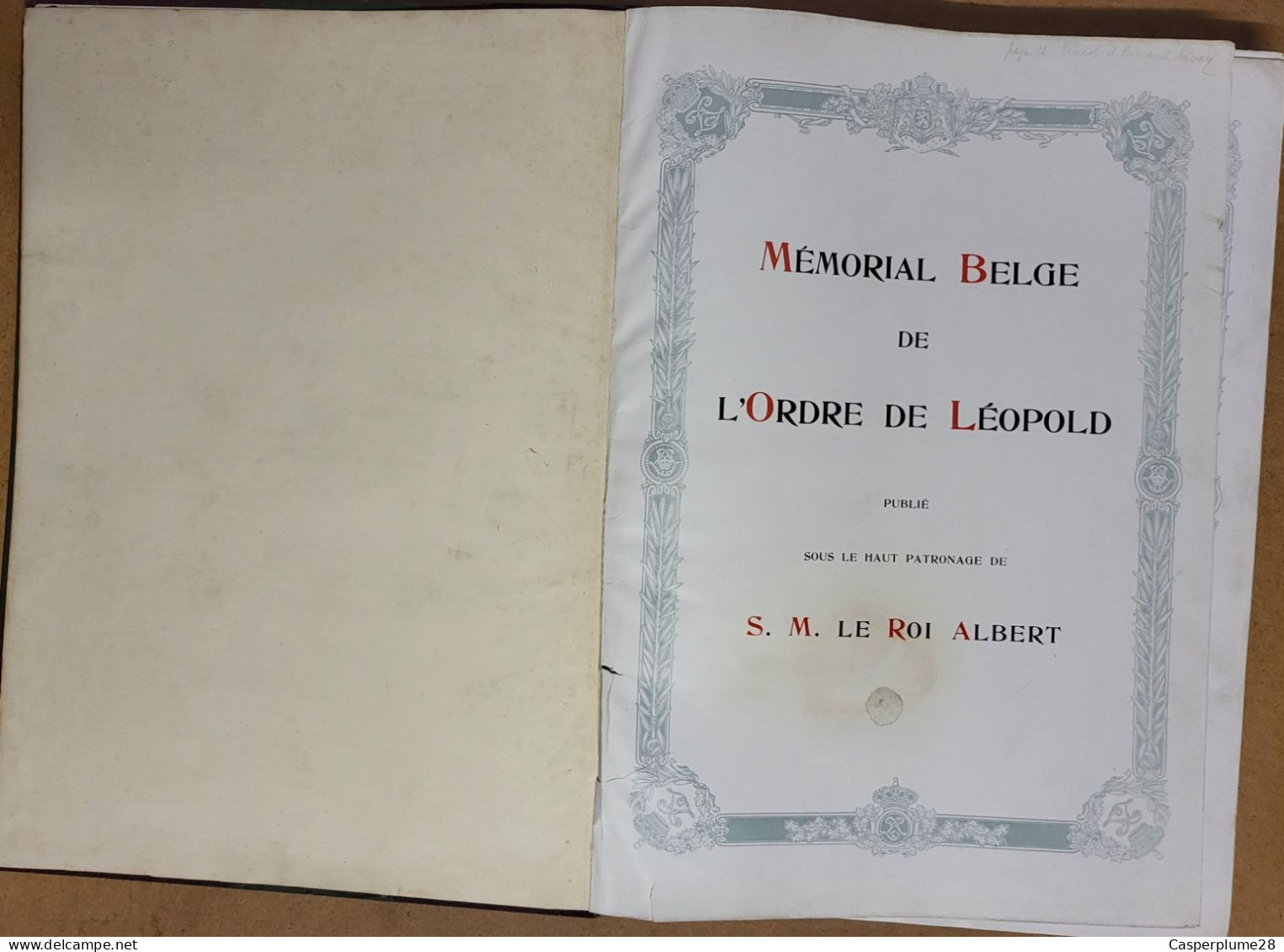 Livre Rare Mémorial Belge De L'Ordre De Léopold 1832-1932 - 1801-1900