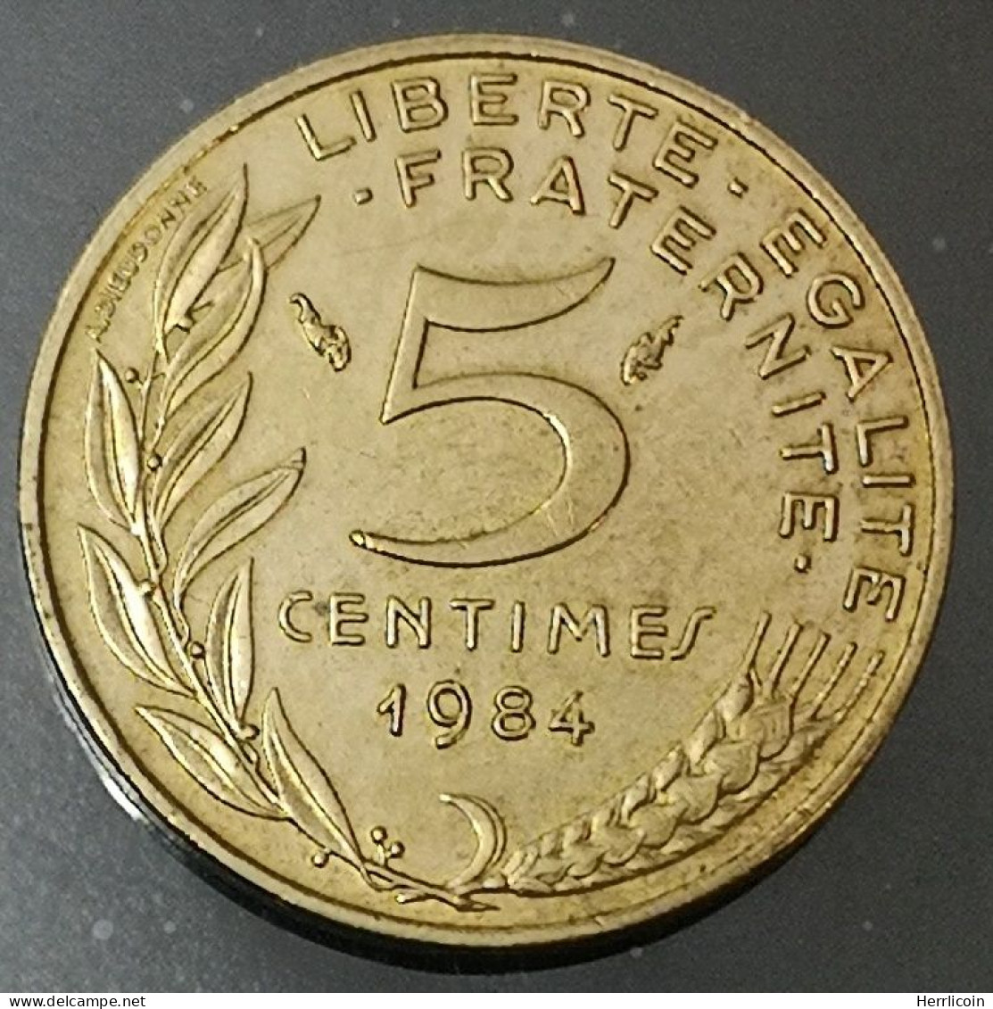 Monnaie France - 1984  - 5 Centimes Marianne Cupro-aluminium - 5 Centimes