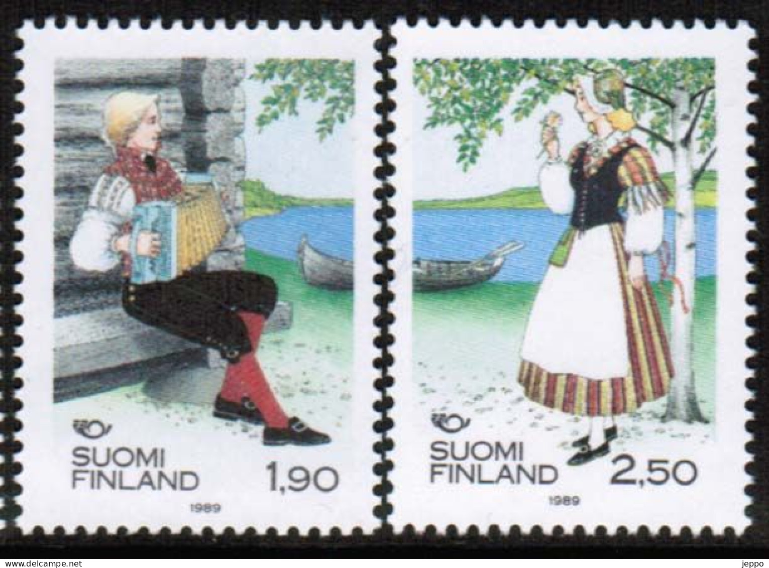 1989 Finland Music, Norden National Costumes MNH. - Ungebraucht