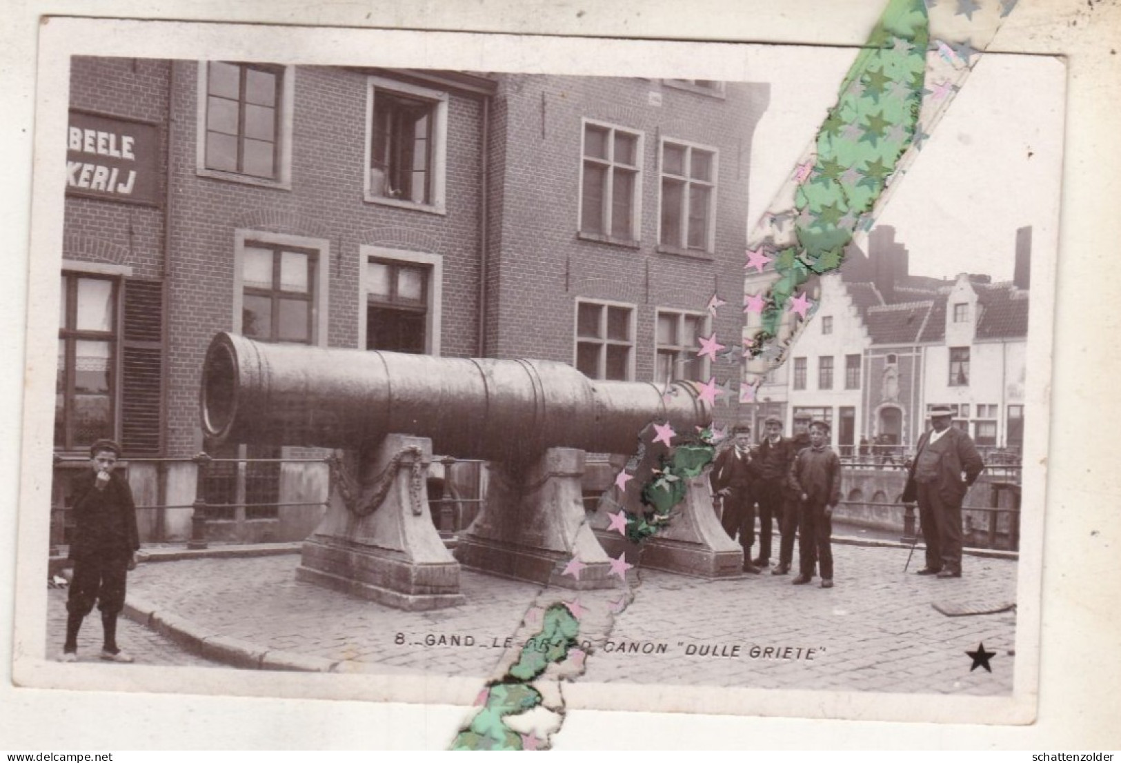 Gent, Gand, Fotokaart Le Grand Canon "Dulle Griet" 1908, Geanimeerd, Animé - Gent