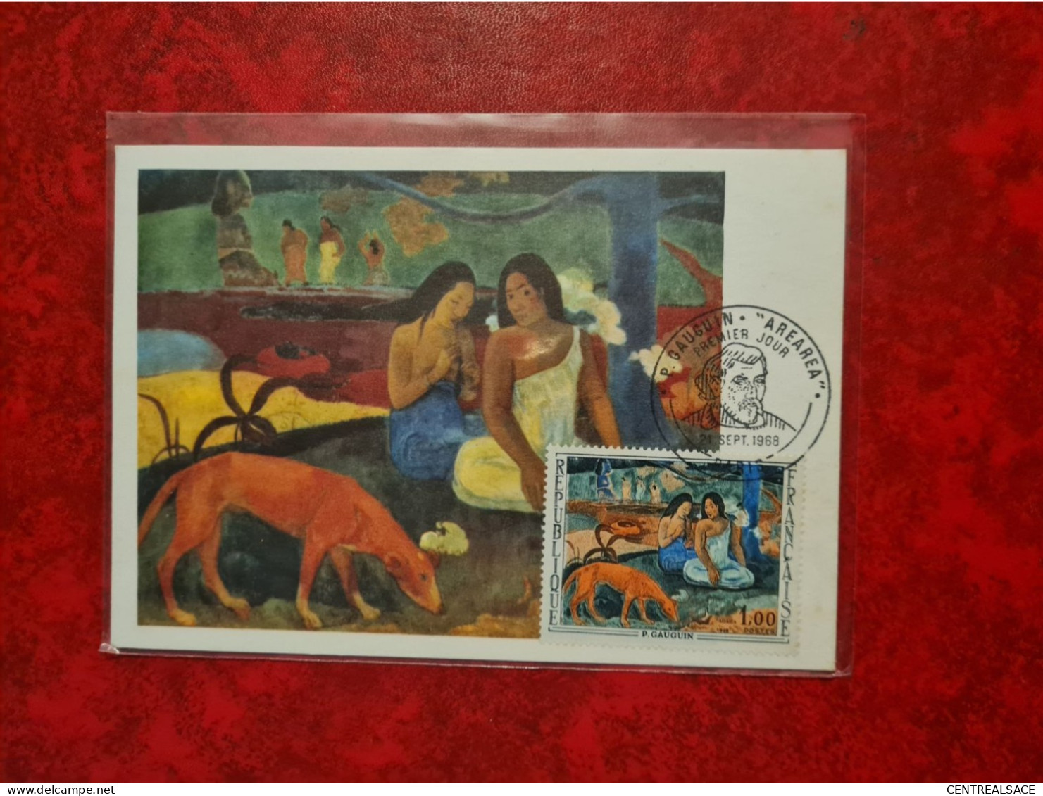 FDC 1968 MAXI  PARIS P. GAUGIN AREAREA - 1960-1969