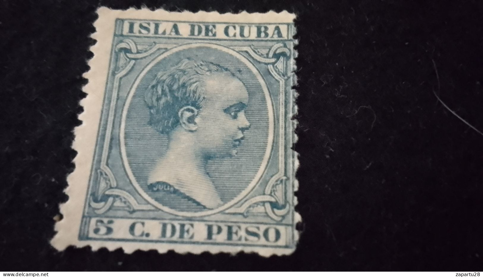 CUBA- İSPANYOL KUBASI--  5 C.  DE PESO     DAMGALI - Andere & Zonder Classificatie