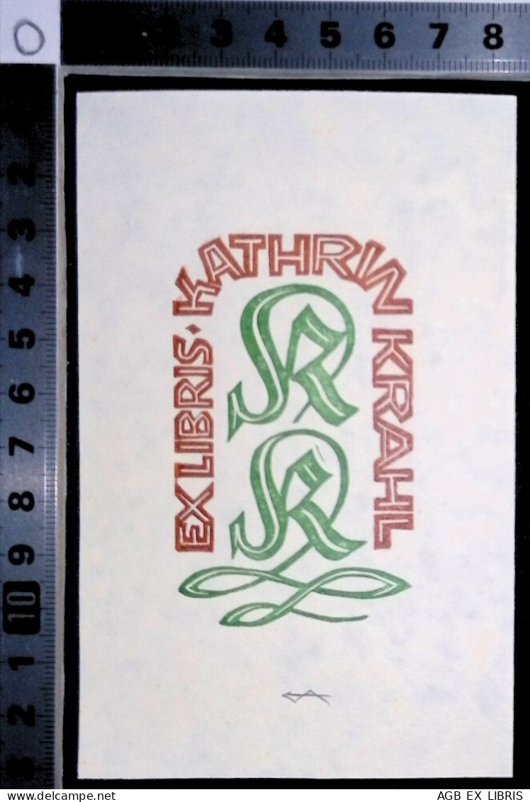 EX LIBRIS ERICH AULITZKY Per KATHRIN KRAHL L27bis-F02 EXLIBRIS Opus 136 - Ex-Libris