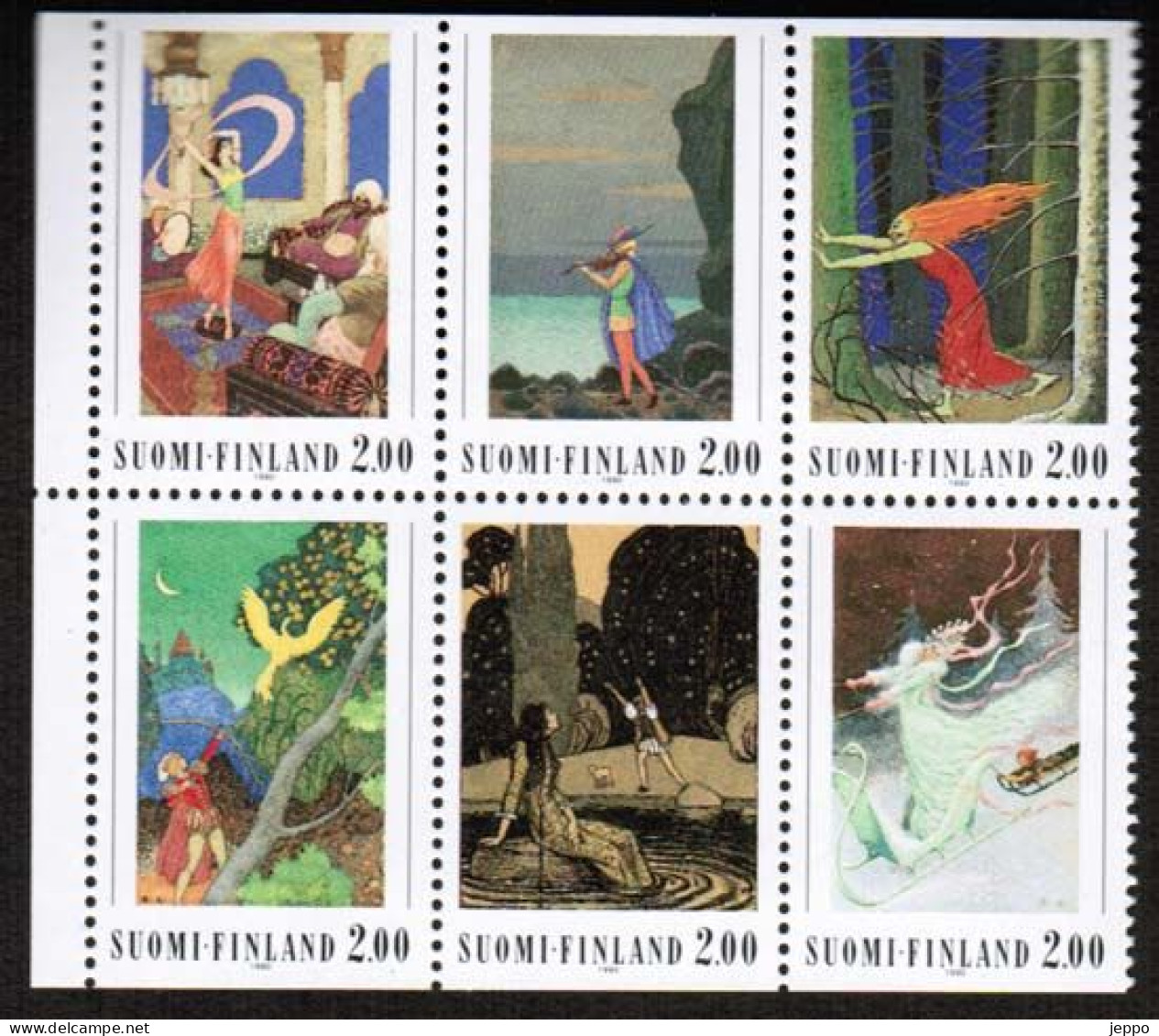 1990 Finland, Rudolf Koivu Painter, Booklet Pane **. - Nuovi