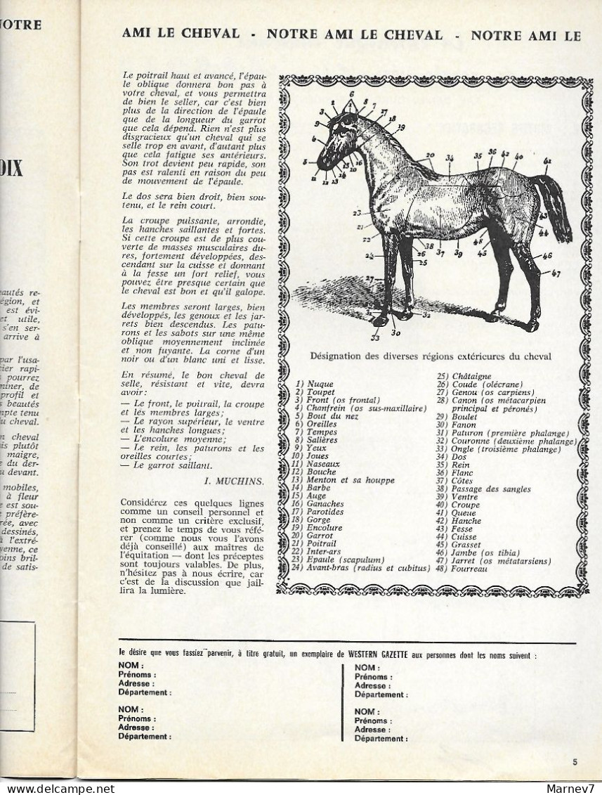 Revue WESTERN GAZETTE N° 13 - Mai 1965 - George Fronval - - Joë Hamman - Jesse James - Armes De L'Ouest - Autres & Non Classés