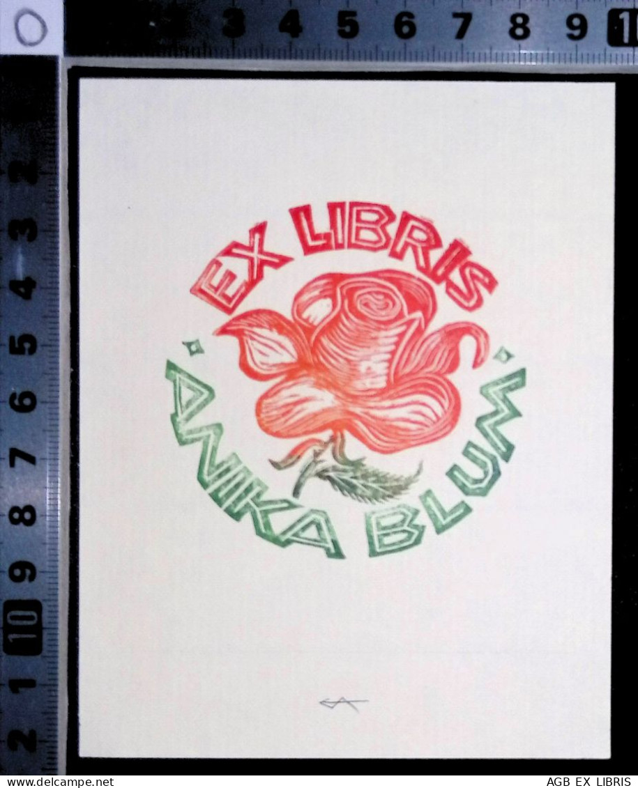 EX LIBRIS ERICH AULITZKY Per ANIKA BLUM L27bis-F02 EXLIBRIS Opus 137 - Bookplates
