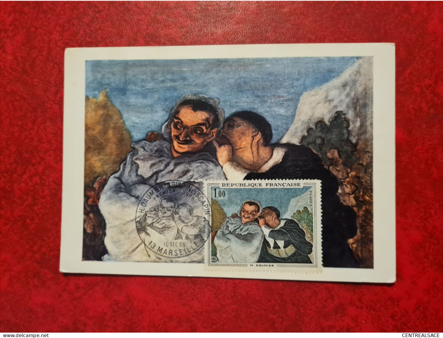 FDC 1966 MAXI MARSEILLE H. DAUMIER CRISPIN ET SCAPIN MUSEE DU LOUVRE - 1960-1969