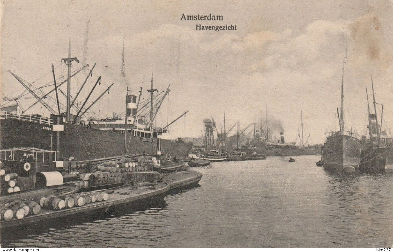 Amsterdam Havengezicht S.s. Venus Veel Scheepvaart # 1924   4342 - Amsterdam