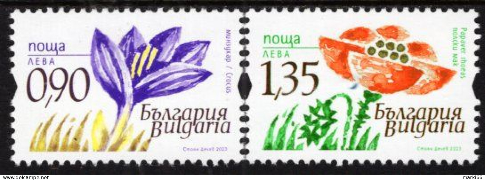 Bulgaria - 2023 - Flora - Field Flowers - Mint Stamp Set - Nuovi