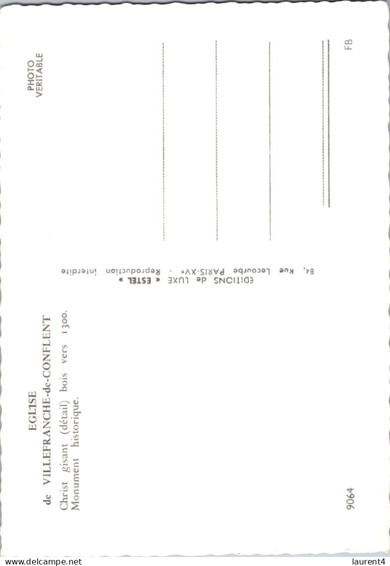 28-3-2024 (4 Y 17) France (b/w) Christ Gisant (vers 1300) Wood / Bois - Jesus