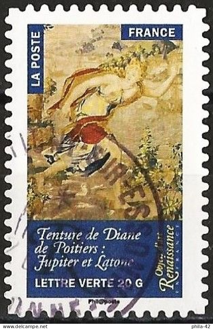 France 2014 - Mi 5963 - YT Ad 1020 ( Artwork Of The Renaissance : Tapestry ) Cachet Rond - Used Stamps