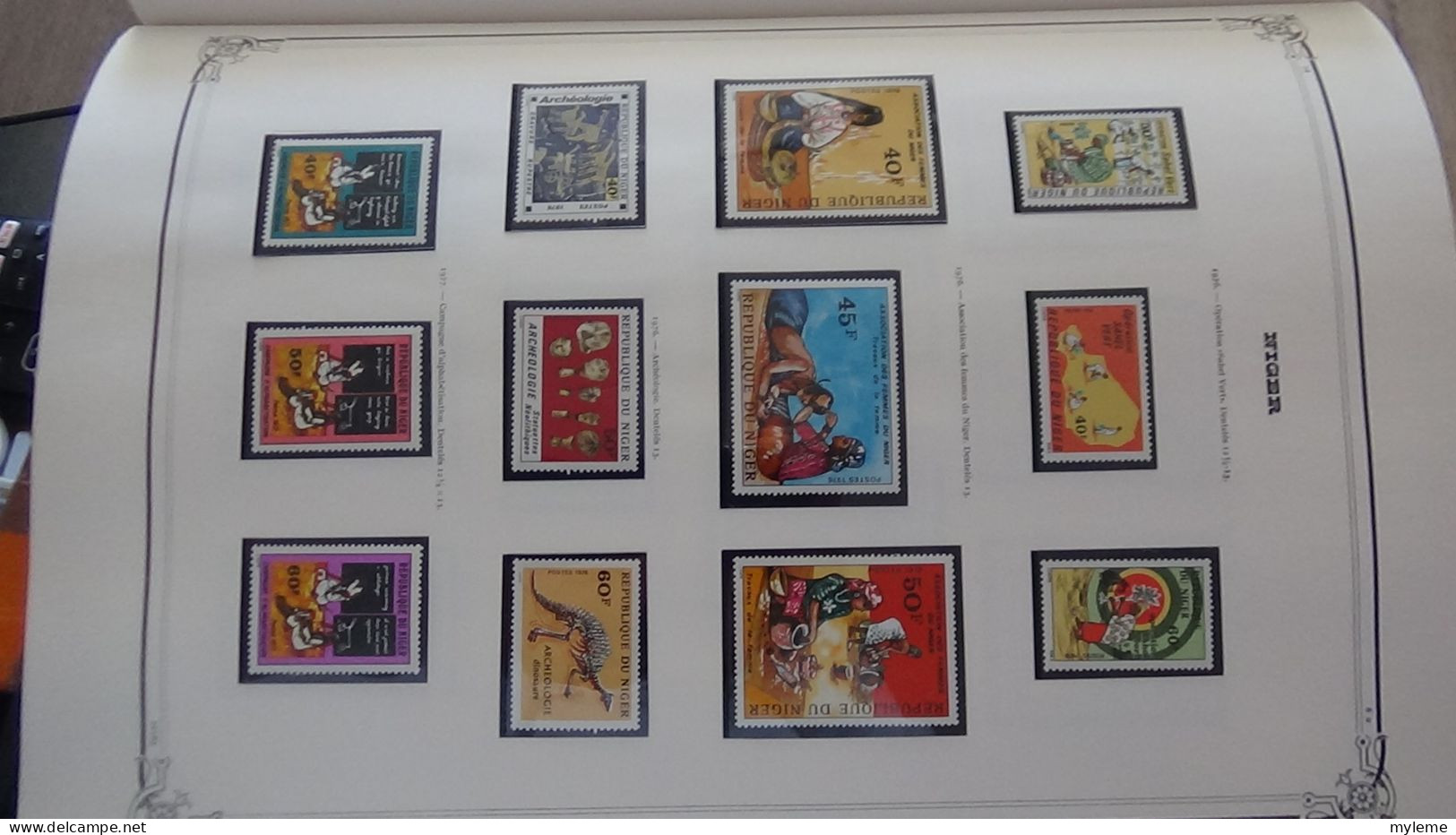 BC100 Collection De Timbres Et Blocs ** Du Niger Sur Feuille D'album.  A Saisir !!! - Collections (en Albums)