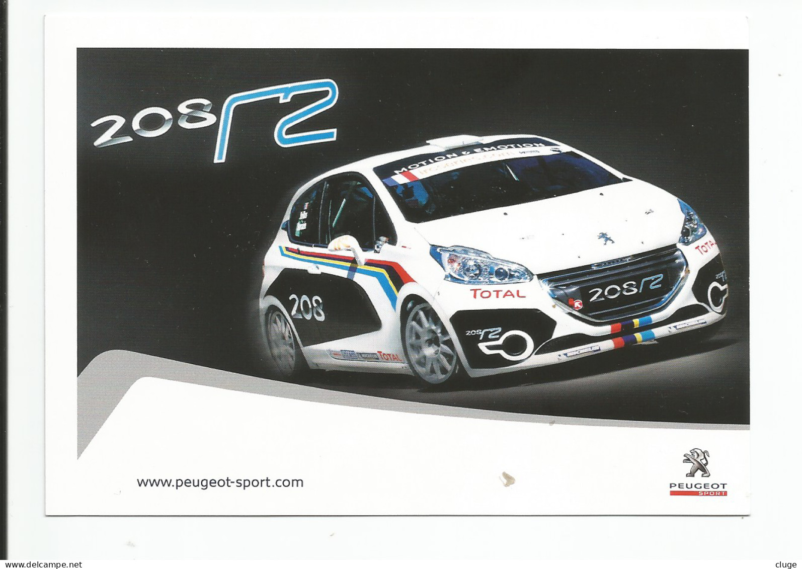 PEUGEOT 208 R2  ( Vue Recto Verso ) - Rally Racing