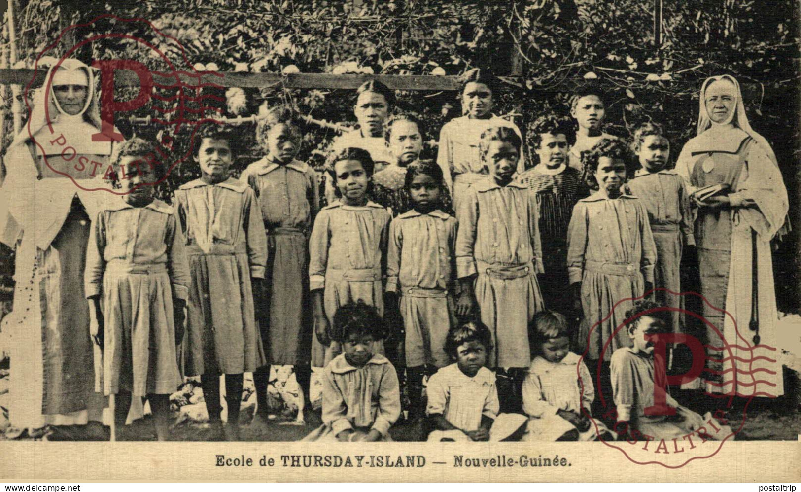 OCEANIA. NOUVELLE GUINEE - Ecole De Thursday Island. - Papua New Guinea