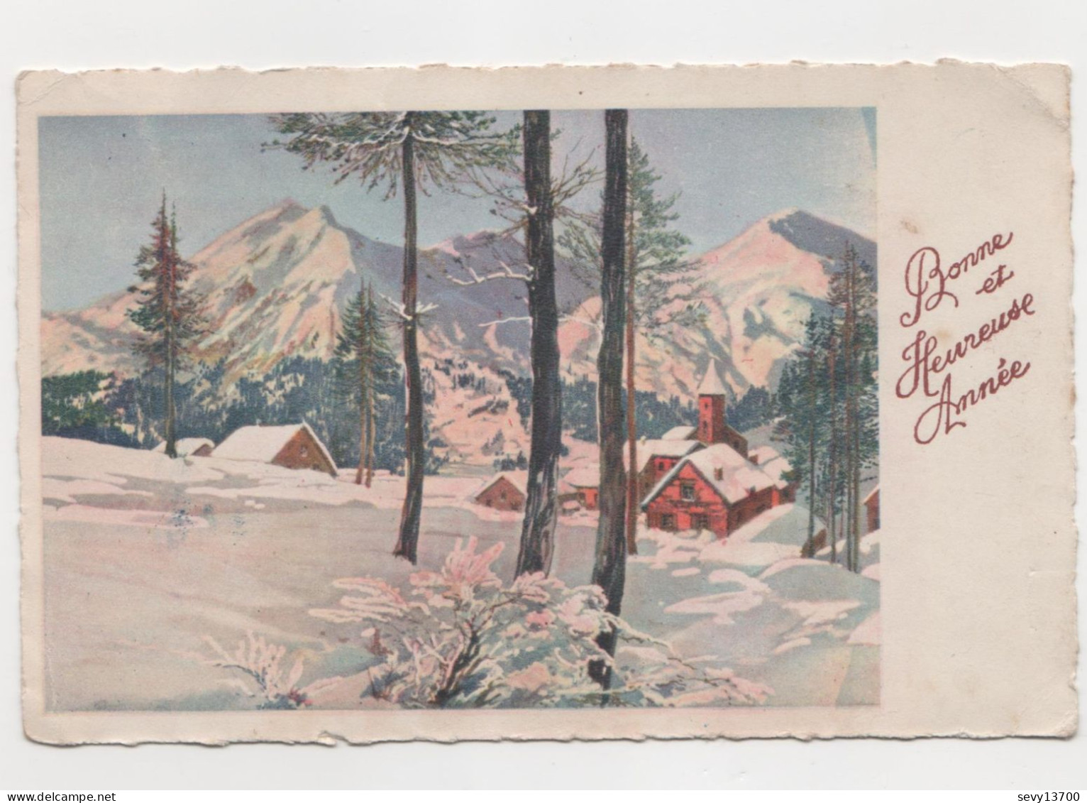 4 Cartes Postales Joyeux Noël Et Bonne Année - Altri & Non Classificati