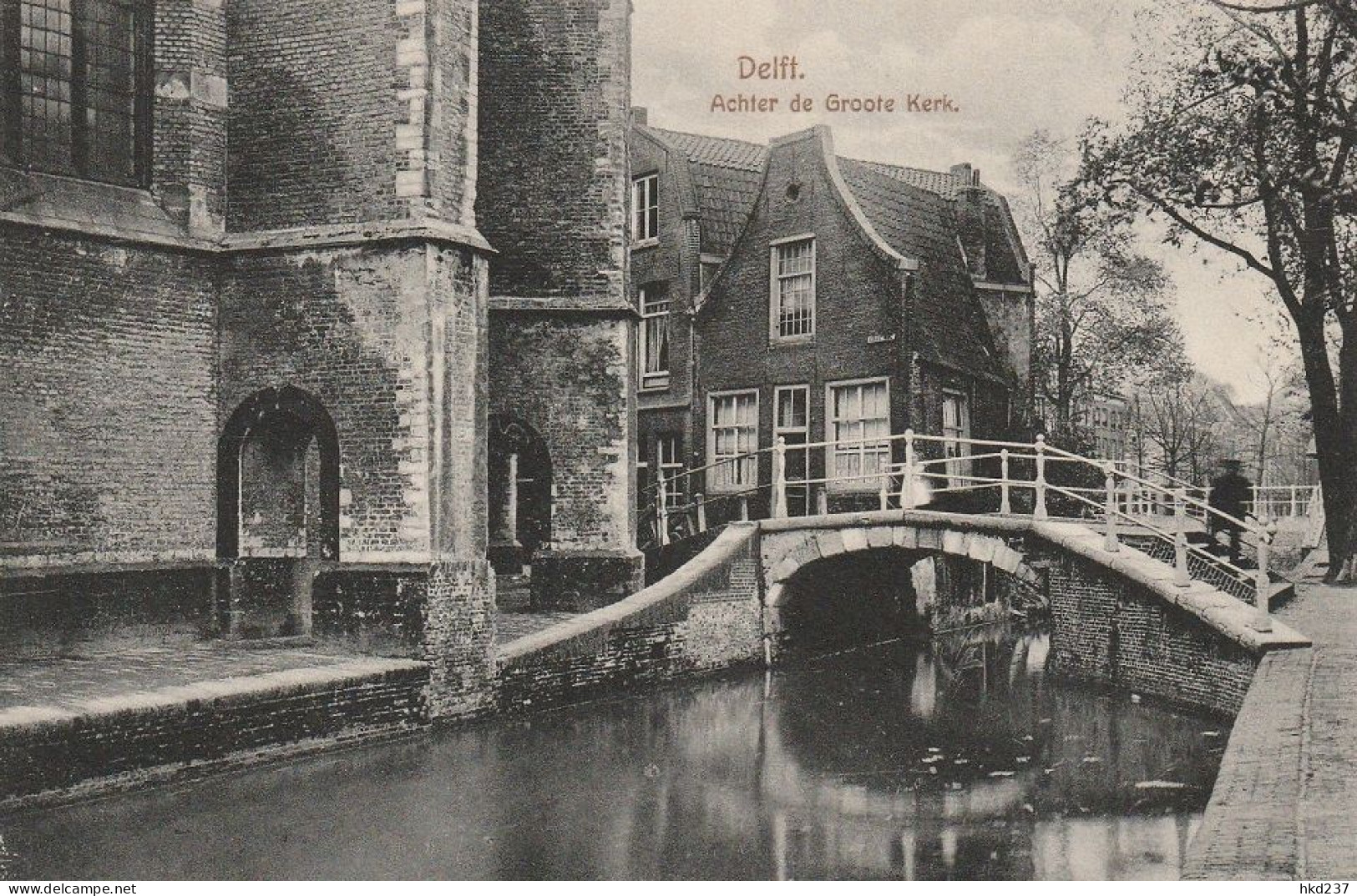Delft Achter De Groote Kerk   4928 - Delft