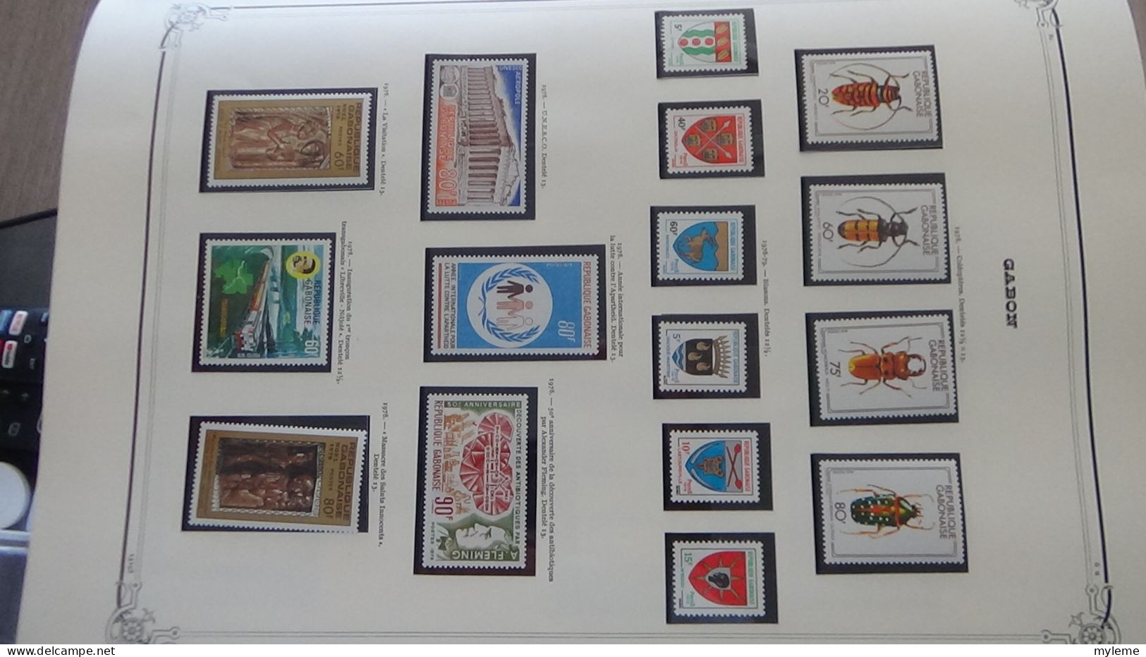 BC101 Collection De Timbres Et Blocs ** Du Gabon Sur Feuille D'album.  A Saisir !!! - Verzamelingen (in Albums)