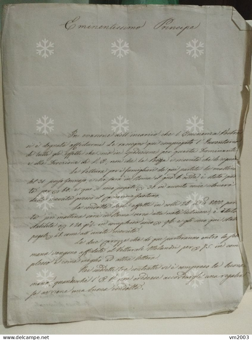 Italia Old Letter RAVENNA 1848 Principe Cardinale - Unclassified