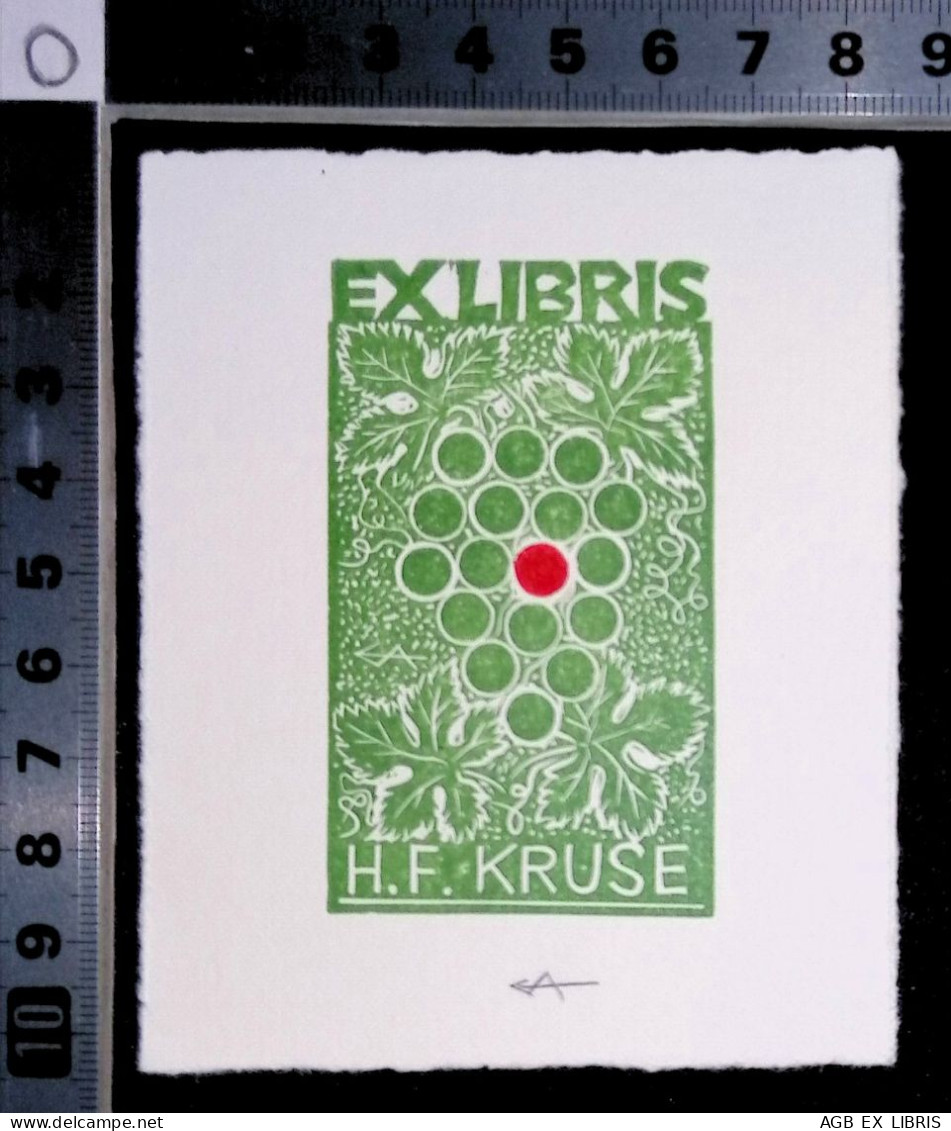 EX LIBRIS ERICH AULITZKY Per H.F. KRUSE  L27bis-F02 EXLIBRIS Opus 7 ? - Ex-Libris