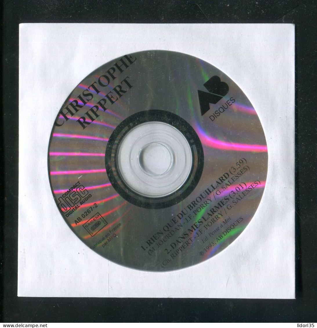 "CHRISTOPHE RIPPERT" CD (L0105) - Sonstige - Franz. Chansons