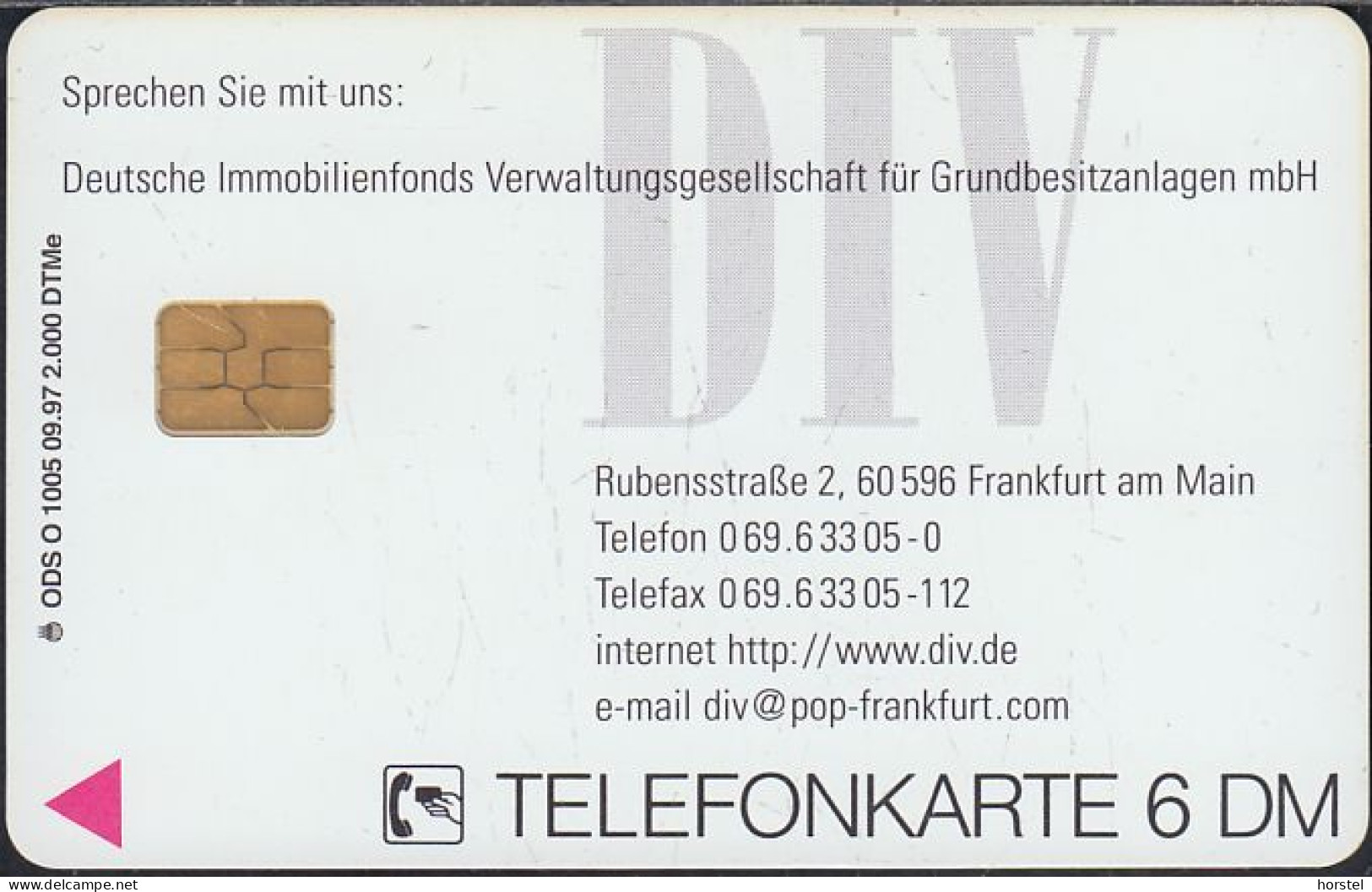 GERMANY O1005/97 Stadion - Colosseo - DIV - Deutscher Immobilienfonds - Frankfurt - O-Series : Customers Sets