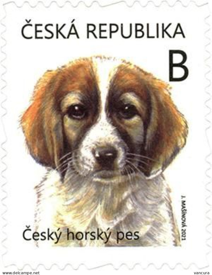 1133 -4 Czech Republic Puppy Czech Mountain Dog 2021 - Unused Stamps
