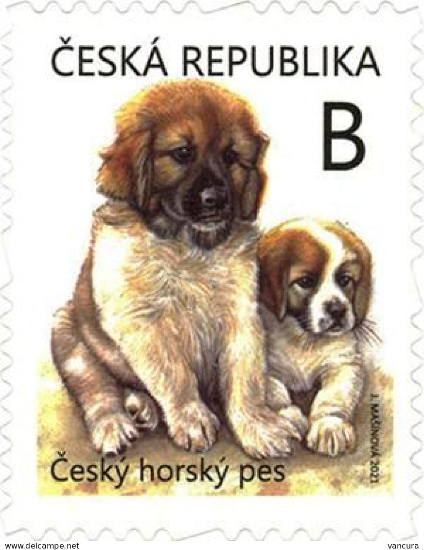 1133 -4 Czech Republic Puppy Czech Mountain Dog 2021 - Unused Stamps