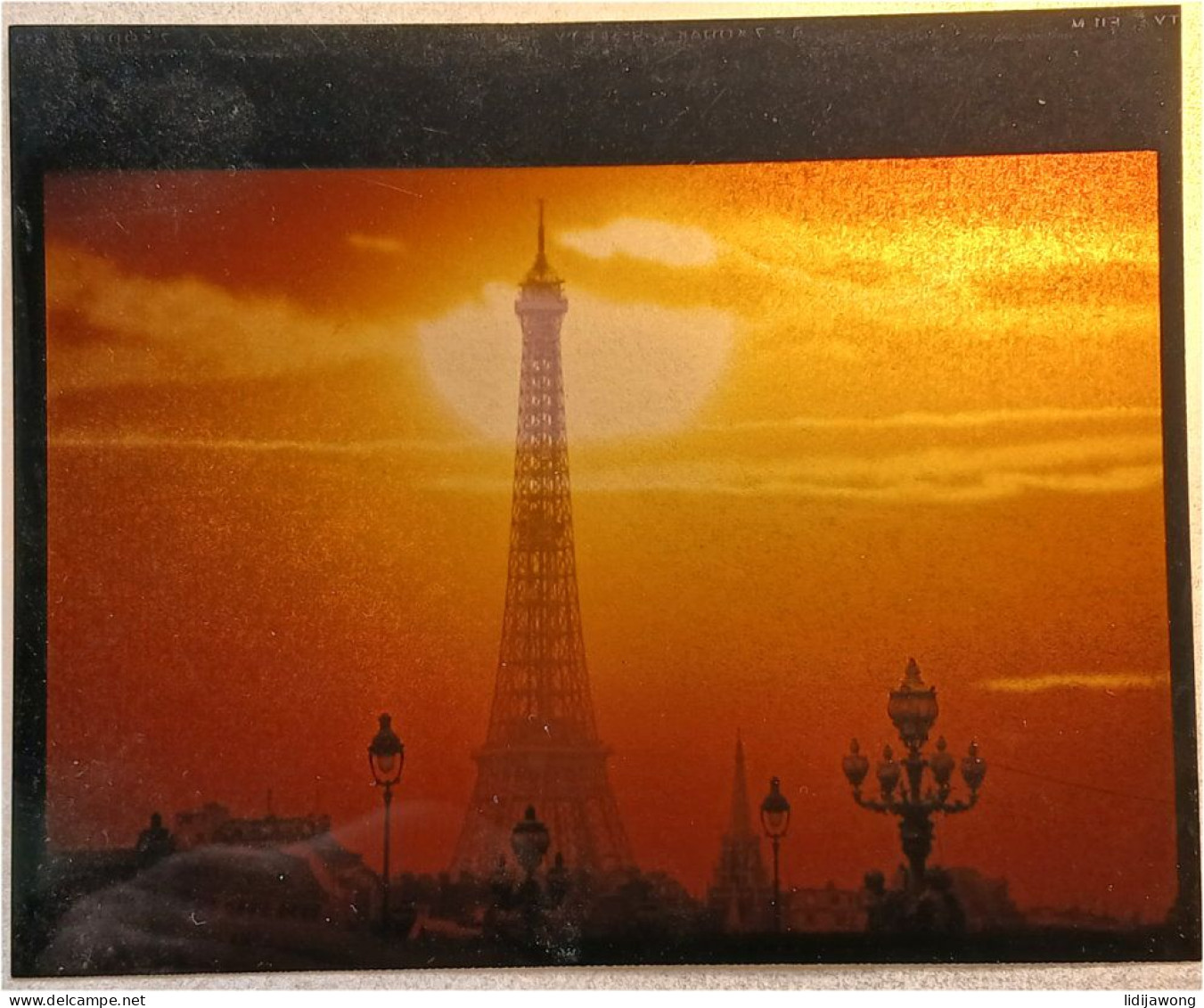 Schapowalow/zarember - Paris Eiffel Tower - NEGATIVE 3 Artistic Slides 10 X 12 Cm (see Sales Conditions) - Diapositive