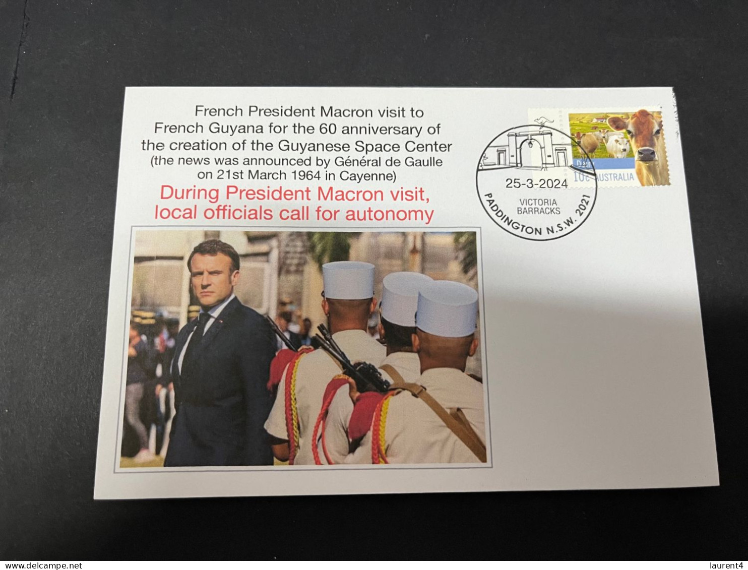 28-3-2024 (4 Y 18) French President Macron Visit To Guyana For 60th Anniversary Of Space Center - Other & Unclassified