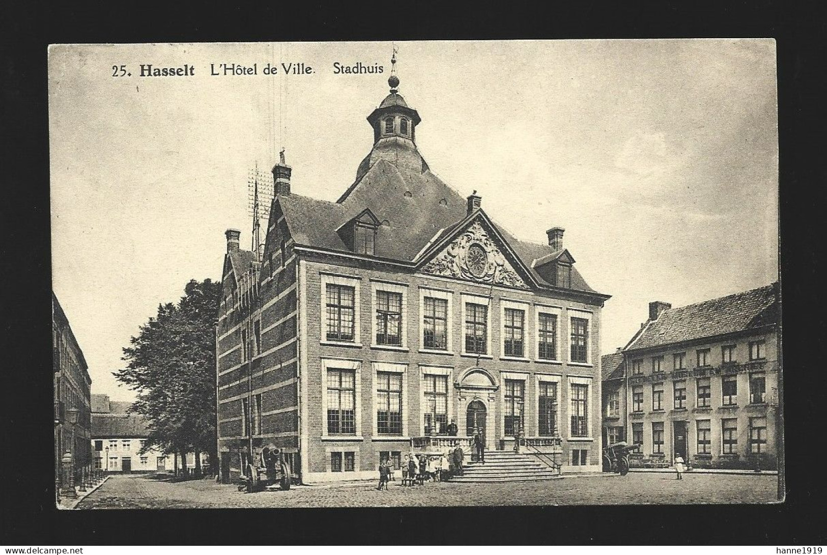 Hasselt L' Hotel De Ville Stadhuis Briefstempel 1923 Hasselt Htje - Hasselt