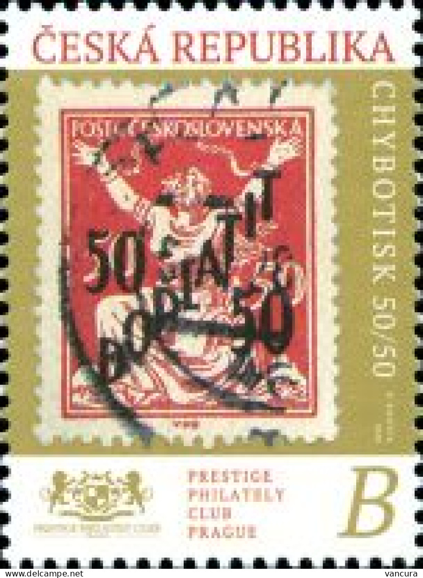 1089 Czech Republic STAMP ON STAMP: THE PRINTING ERROR 50/50 DOPLATIT STAMPS 2020 - Neufs