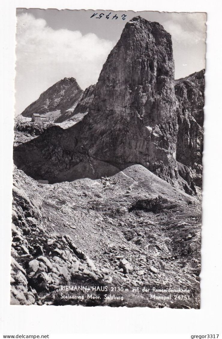 E6169) RIEMANN HAUS Auf Der RAMSEIDERSCHARTE  Steinernes Meer Salzburg Saalfelden -FOTO AK Alt ! - Saalfelden