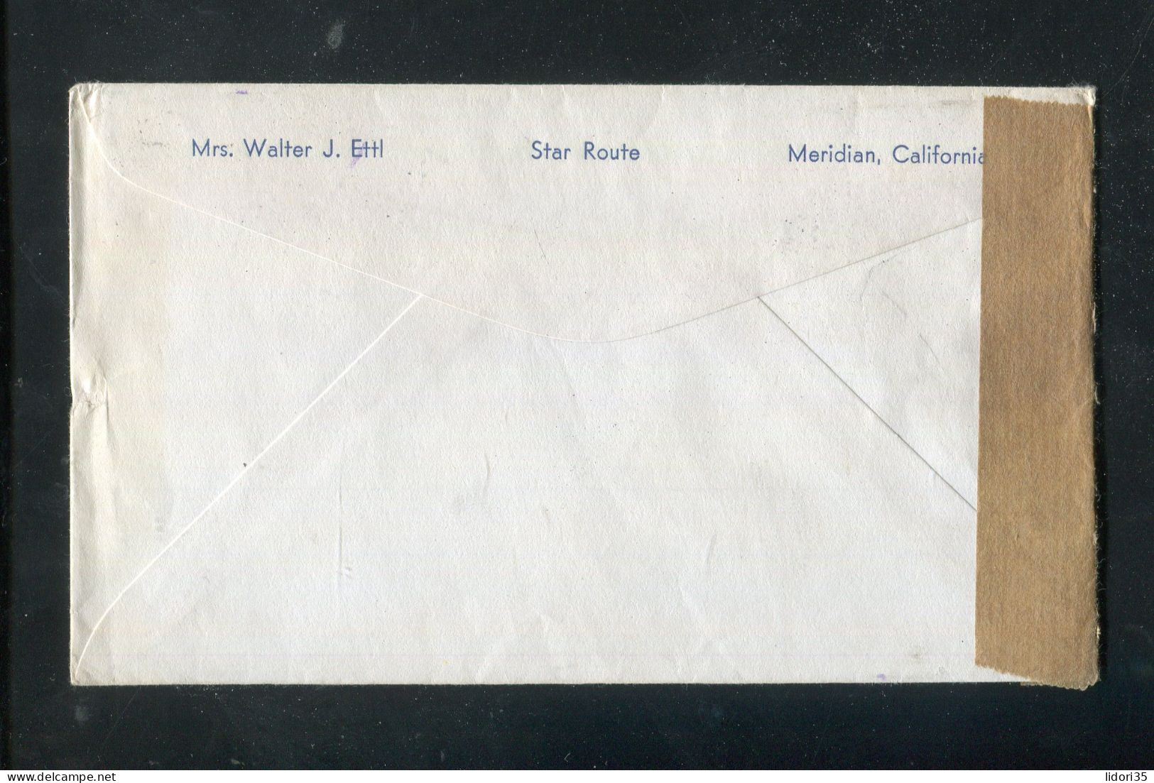 "USA" 1950, Brief Mit "ZENSUR" Ex Meridian Nach Wien (L0109) - Covers & Documents