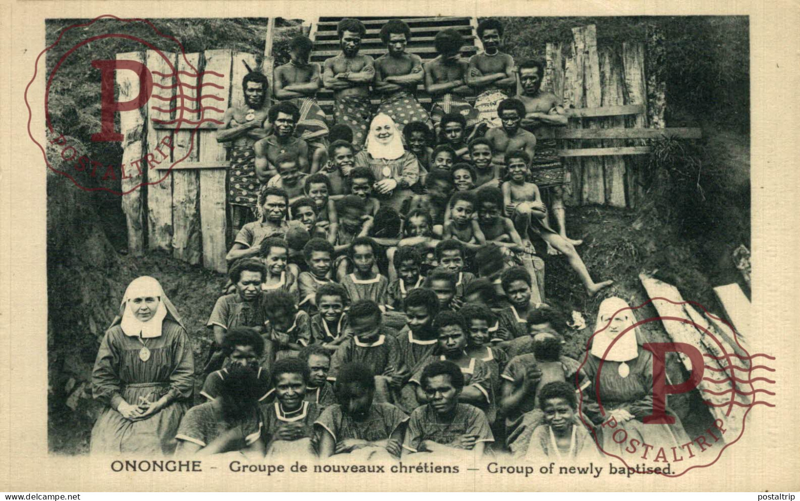 OCEANIA. PAPUA NUEVA GUINEA. ONONGHE GROUPE DE NOUVEAUX CHRETIENS - Papouasie-Nouvelle-Guinée