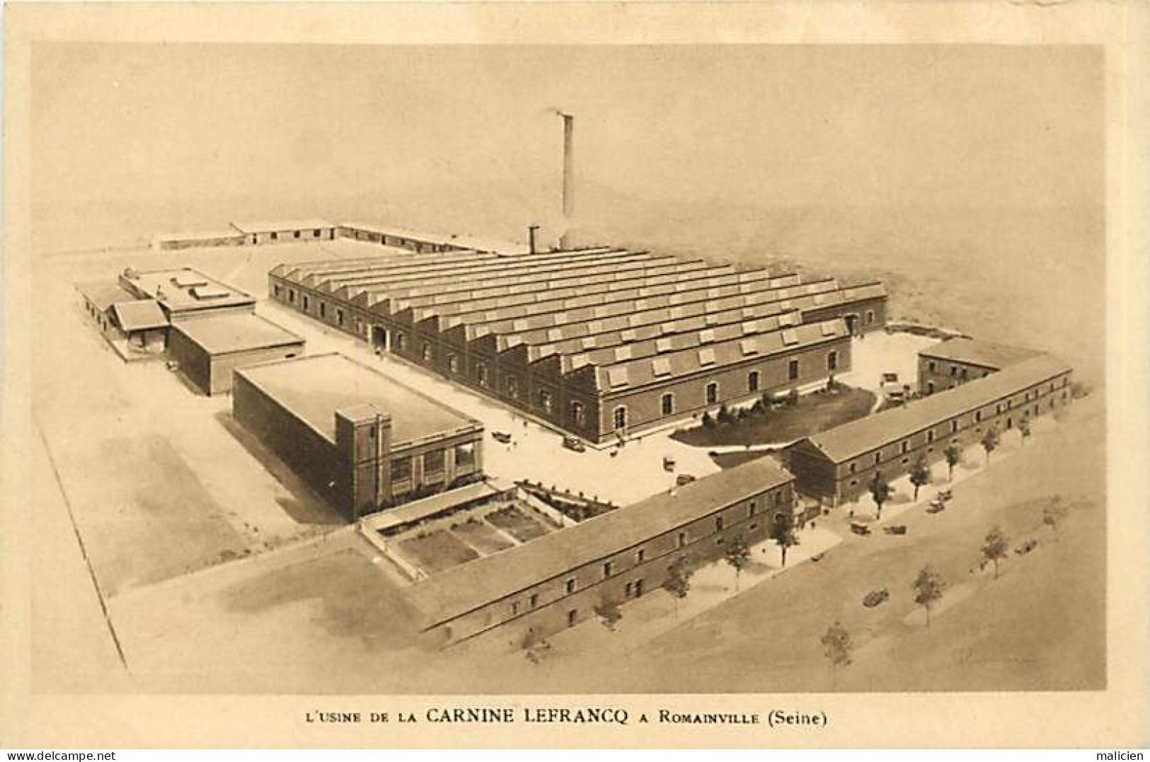 - Dpts Div.-ref-BM973- Seine Saint Denis - Romainville - L Usine De La Carnine Lefrancq - Usines - Industrie - - Romainville