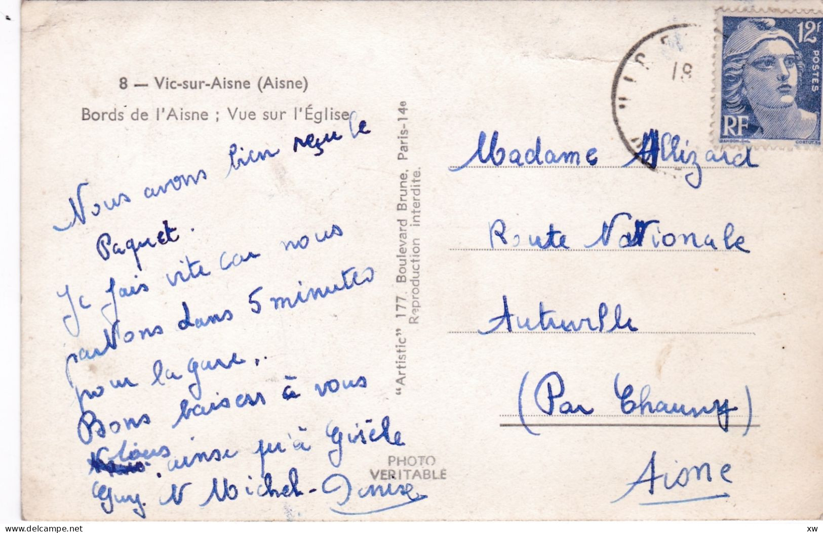 VIC-SUR-AISNE -02- Bords De L'Aisne : Vue Sur L'Eglise - 27-03-24 - Vic Sur Aisne