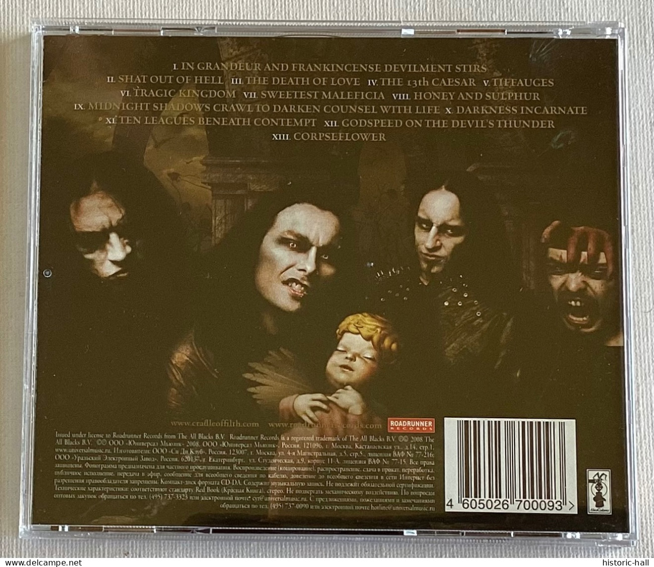 CRADLE OF FILTH - Godspeed On The Devil’s Thunder - CD - 2008 - Russian Press - Hard Rock & Metal