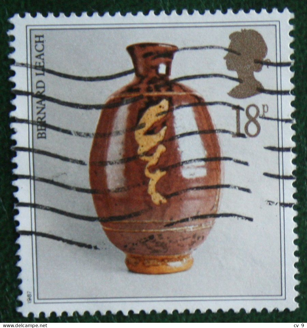 18 P POTTERY Poterie D'art (Mi 1122) 1987 Used Gebruikt Oblitere ENGLAND GRANDE-BRETAGNE GB GREAT BRITAIN - Used Stamps