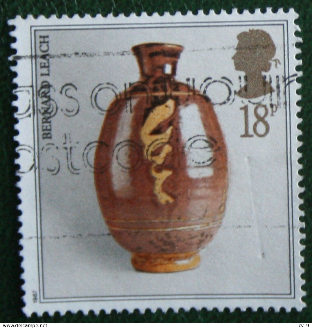 18 P POTTERY Poterie D'art (Mi 1122) 1987 Used Gebruikt Oblitere ENGLAND GRANDE-BRETAGNE GB GREAT BRITAIN - Used Stamps