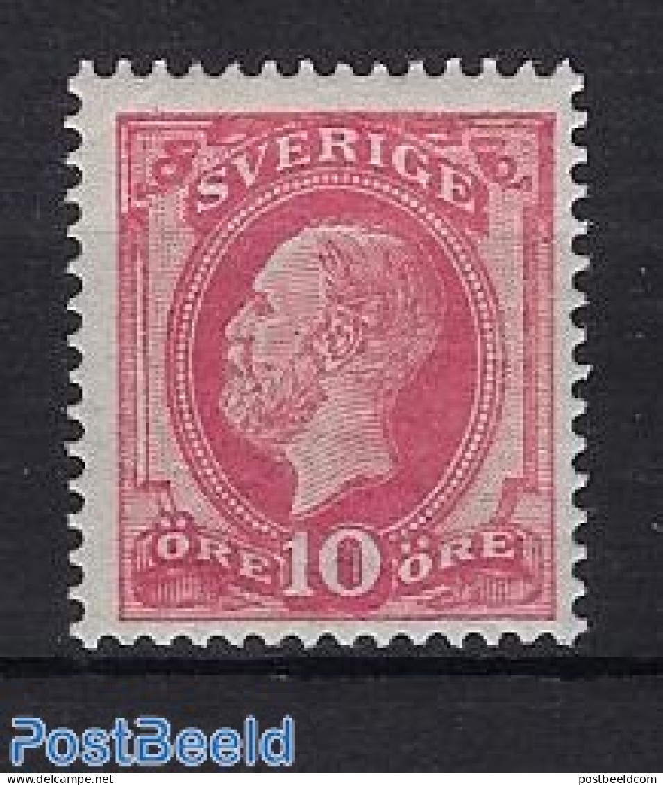 Sweden 1886 King Oscar II 1v, With Blue Posthorn On Reverse Side, Unused (hinged) - Unused Stamps