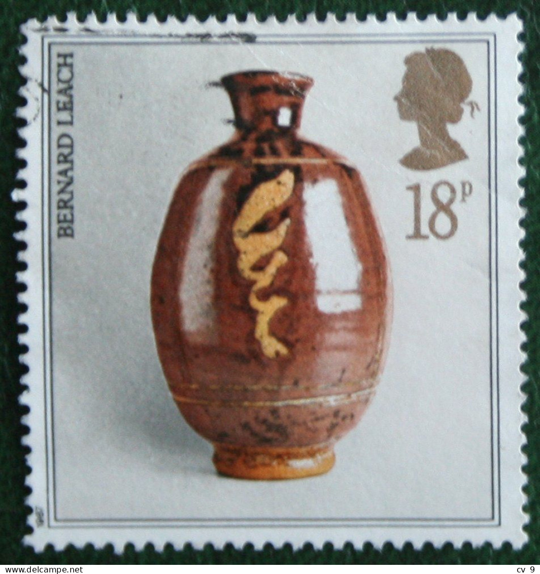 18 P POTTERY Poterie D'art (Mi 1122) 1987 Used Gebruikt Oblitere ENGLAND GRANDE-BRETAGNE GB GREAT BRITAIN - Gebruikt