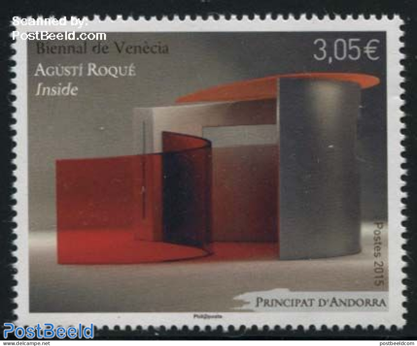 Andorra, French Post 2015 Venice Biennale 1v, Mint NH, Art - Sculpture - Unused Stamps