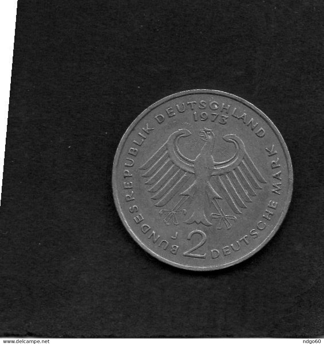 Allemagne - 2 Deutsche Mark 1969 - K. Adenauer - 2 Marcos