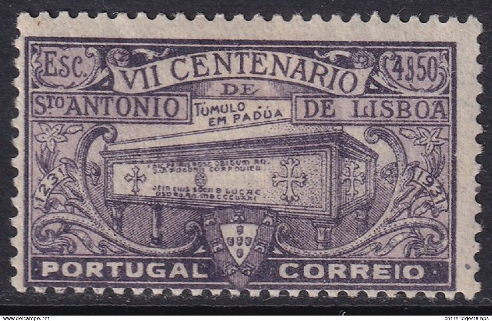 Portugal 1931 Sc 533 Mundifil 536 MH* Vertical Creases - Unused Stamps