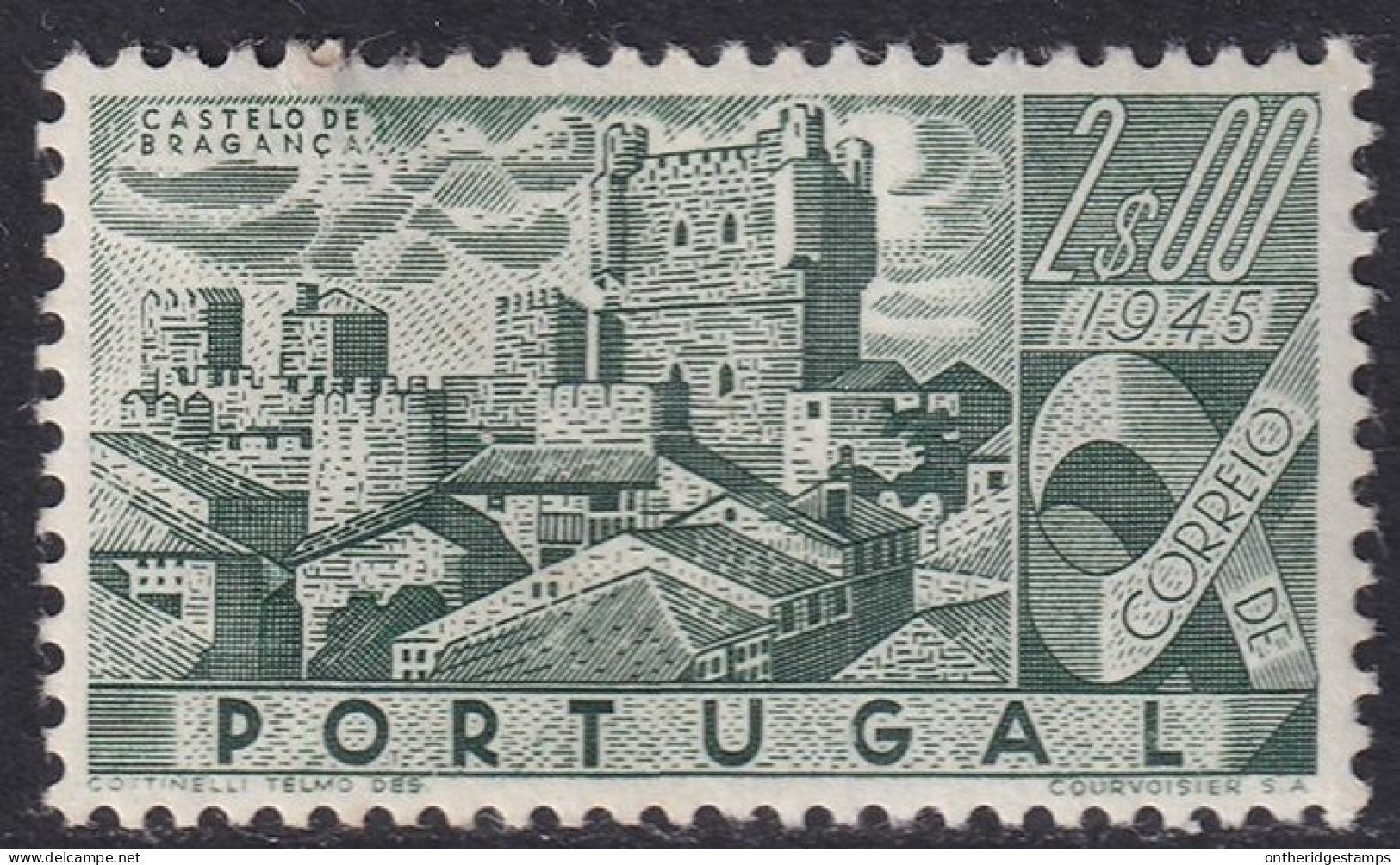 Portugal 1946 Sc 668 Mundifil 670 MH* Small Top Thin/disturbed Gum - Ungebraucht