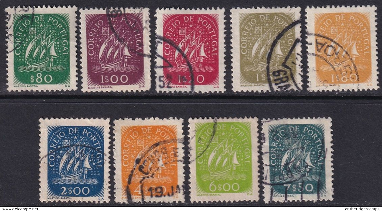 Portugal 1948 Sc 702-10 Mundifil 696-704 Set Used - Usati